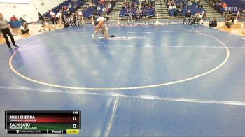 149 lbs Champ. Round 1 - Josh Cherba, Wisconsin-La Crosse vs Zach Sato, Wisconsin-Eau Claire