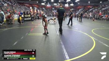 49 lbs Champ. Round 1 - Kaspian Stepheny, Reed City Youth Wrestling vs Elijah Rosas, Capital City WC