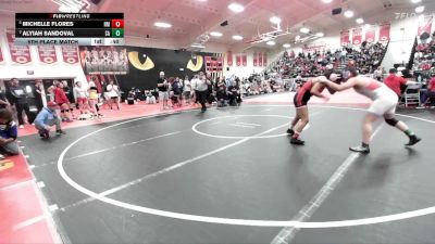 155 lbs 5th Place Match - Michelle Flores, Rio Mesa vs Alyiah Sandoval, Santa Ana