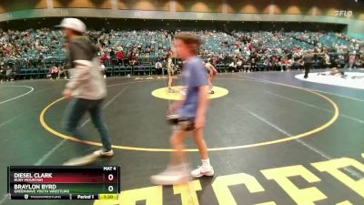 80-87 lbs Round 2 - Diesel Clark, Ruby Mountain vs Braylon Byrd, Greenwave Youth Wrestling