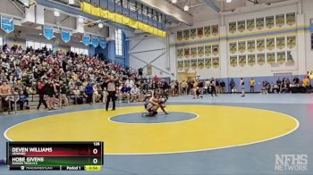 126 lbs Cons. Round 2 - Hobe Givens, Sussex Tech H S vs Deven Williams, Howard