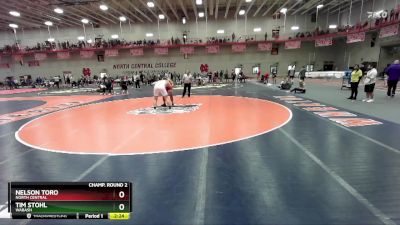 285 lbs Champ. Round 2 - Nelson Toro, North Central vs Tim Stohl, Wabash