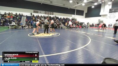 285 lbs 7th Place Match - Caleb Floyd, Yucaipa vs Nathan Boyce, St. John Bosco