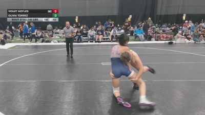 140 lbs Cons. Sub-rd Of 16 - Olivia Torrez vs Violet Hoyles, Gladiator Wrestling Club