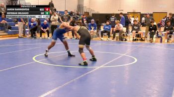 125 lbs Placement Matches (8 Team) - Jaron Barrientos, Niagara CC vs Esteban Delgado, Harper