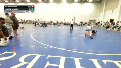 150 lbs Rr Rnd 1 - Warren Rayls, Indiana Outlaws Green - EL vs Hunter Lawson, Ohio Gold - EL