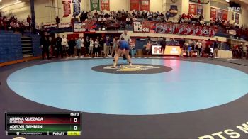 125 lbs 7th Place Match - Ariana Quezada, Plainfield vs Adelyn Gamblin, North Posey