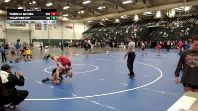 120 lbs Round 4 - Wyatt Forney, Unattached vs Madison Burkes, MAC Wrestling Club