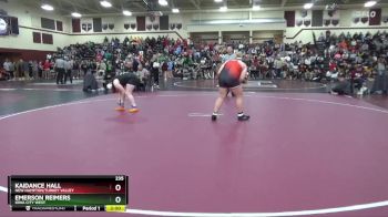 235 lbs Cons. Round 2 - Kaidance Hall, New Hampton/Turkey Valley vs Emerson Reimers, Iowa City West