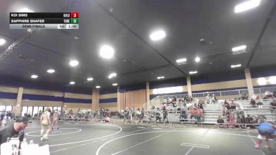 130 lbs Semifinal - Koi Sims, Gold Rush Wr Ac vs Sapphire Shafer, Threshold WC