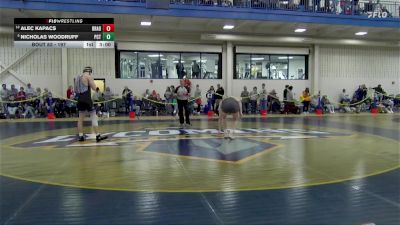 197 lbs Champ. Round 1 - Nicholas Woodruff, Penn College vs Alec Kapacs, Pitt-Bradford