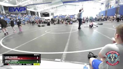 76 lbs Round 3 (4 Team) - Lane Faunce, East Kansas Eagles Red vs Uriah Sperry, Victory Wrestling