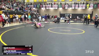 73 lbs Round 1 - Mandi Blades, Iowa vs Harlow Exline, Sebolt Women Wrestling Academy