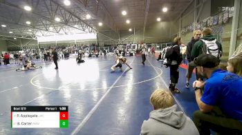 150 lbs Cons. Round 2 - Braden Carter, Rocky Mountain Wrestling Acade vs Parker Applegate, JWC