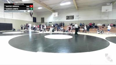 89 lbs Cons. Round 4 - Matteo Arriaga, Red Star Wrestling Academy vs Damian Loreto, Wright Wrestling Academy