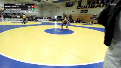129 lbs Round Of 32 - Kaden Costigan, South Anchorage (AK) vs Cooper Mathews, Cherokee Trail (CO)