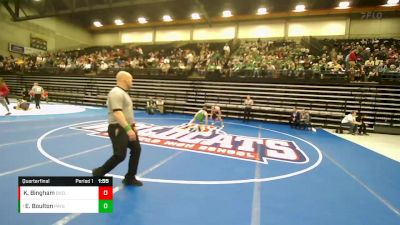 126 lbs Quarterfinal - Ethan Boulton, Payson vs Kale Bingham, Box Elder