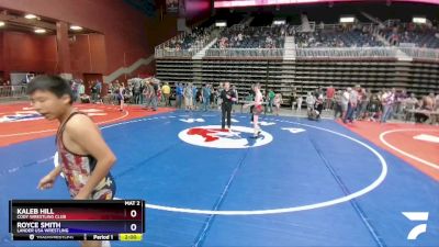 119 lbs Semifinal - Kaleb Hill, Cody Wrestling Club vs Royce Smith, Lander USA Wrestling