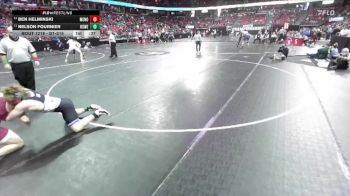 D1-215 lbs Cons. Round 1 - Ben Helminski, Menomonie vs Nelson Fournier, Oshkosh West