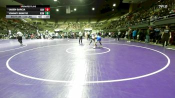 132 lbs Quarterfinal - Jaden Garcia, Clovis vs Johnny Benetiz, Redwood -Visalia
