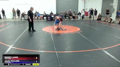 87 lbs Semis & 1st Wrestleback (8 Team) - Brodey Lewis, Wisconsin vs David McClurg, California