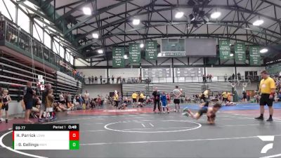 69-77 lbs Champ. Round 1 - Ben Gellings, Barrington Broncos WC vs Hunter Parrick, Lion`s Den Wrestling Academy