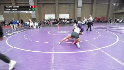 145 lbs Cons. Round 6 - Naziah Moore, Lewisville Flower Mound vs Aria Cordes, Garden City
