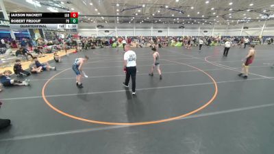 106 lbs Quarterfinal - Jaxson Hackett, Lake Gibson Braves vs Robert Frijouf, Unattached
