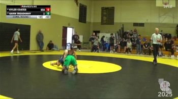 103 lbs Cons. Round 1 - Kyler Coates, Run To Danger vs Gavin Treadaway, La Joya