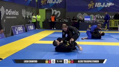 Alexis Touloupas Stangen vs Lucas Crawford 2025 European Jiu-Jitsu IBJJF Championship