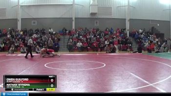 174 lbs Finals (2 Team) - Nathan Wynsma, UW Platteville vs Owen Guilford, Olivet College