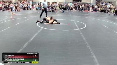 60 lbs Champ. Round 2 - Jace Reed, Kent County Junior Wrestling vs Waylon Duncanson, Golden Ring Wrestling