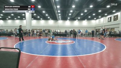 120 lbs Semis - Braylen Johnson, Stronghold Wrestling Club vs Brighton Prine, SGAC