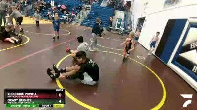 49 lbs Semifinal - Remingtyn Gillett, Powell Wrestling Club vs Noah Mendez, Greybull Basin Athletic Club