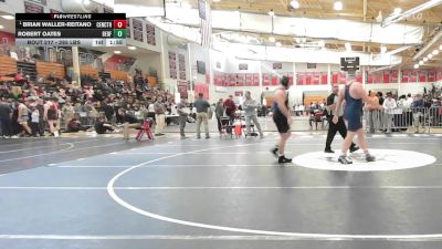 285 lbs Quarterfinal - Brian Waller-Reitano, Central Catholic vs Robert Oates, Bedford/AB