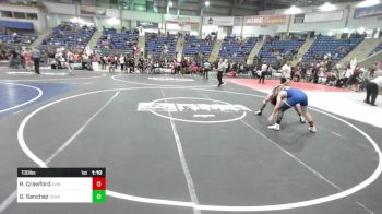 130 lbs Round Of 16 - Ryder Crawford, Summit WC vs Giovanni Sanchez, Duran Elite