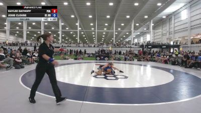 130 lbs Kaylee Dayhoff, Pennsylvania Blue vs Josie Clouse, Kansas