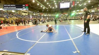 110 lbs Quarterfinal - Wayland Meikle, Weld Central Middle School vs Jacob Littlepage, Bald Eagle