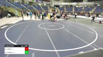 157 lbs Consi Of 8 #2 - Aiden Jones, Mile High WC vs Aaron Liscum, North Montana WC