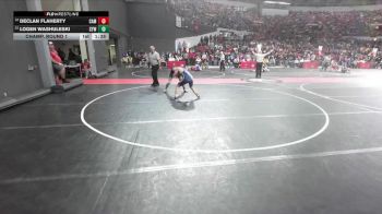 150 lbs Champ. Round 1 - Logen Washuleski, Coleman Youth Wrestling vs Declan Flaherty, Campbellsport