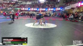 AA - 205 lbs Champ. Round 1 - Noah Horn, Glacier (Kalispell) vs Weston James, Gallatin (Bozeman)