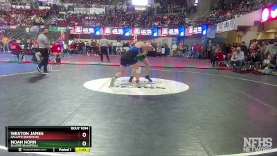 AA - 205 lbs Champ. Round 1 - Noah Horn, Glacier (Kalispell) vs Weston James, Gallatin (Bozeman)