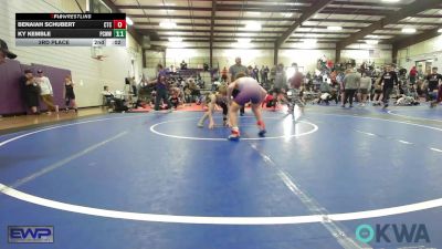 80 lbs Final - Reid Claggett, Bristow Wrestling vs Briar Ware, Cleveland Takedown