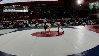 4A 126 lbs Cons. Round 3 - Jed Townsend, Marsh Valley vs Logan Vaughn, Fruitland