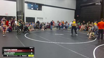 49 lbs Cons. Round 1 - Oliver Smith, Carolina Reapers vs Colton Carson, Spartanburg Wrestling Academy