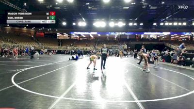92 lbs Cons. Semi - Mason Pederson, Well Trained vs Emil Busse, Eagle Empire