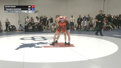 55 kg Cons. Rd Of 32 - Jacob Kranz, Super D Wrestling vs Brand'n Edstrom, Team Idaho Wrestling Club