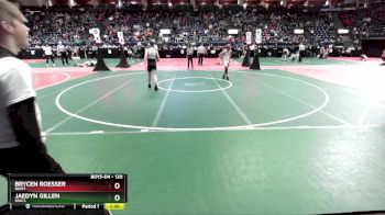 120 lbs Champ. Round 2 - Jaedyn Gillen, DWC3 vs Brycen Roesser, BKW1