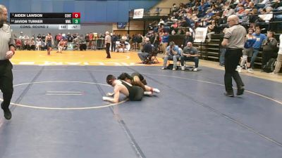 2 - 132 lbs Cons. Round 2 - Javion Turner, Westmoreland vs Aiden Lawson, Central