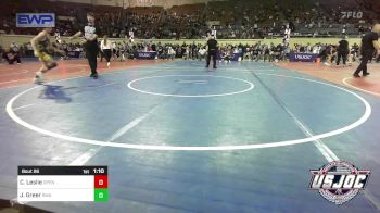 92 lbs Round Of 16 - Cael Leslie, Open Mats vs Jett Greer, Shelton Wrestling Academy